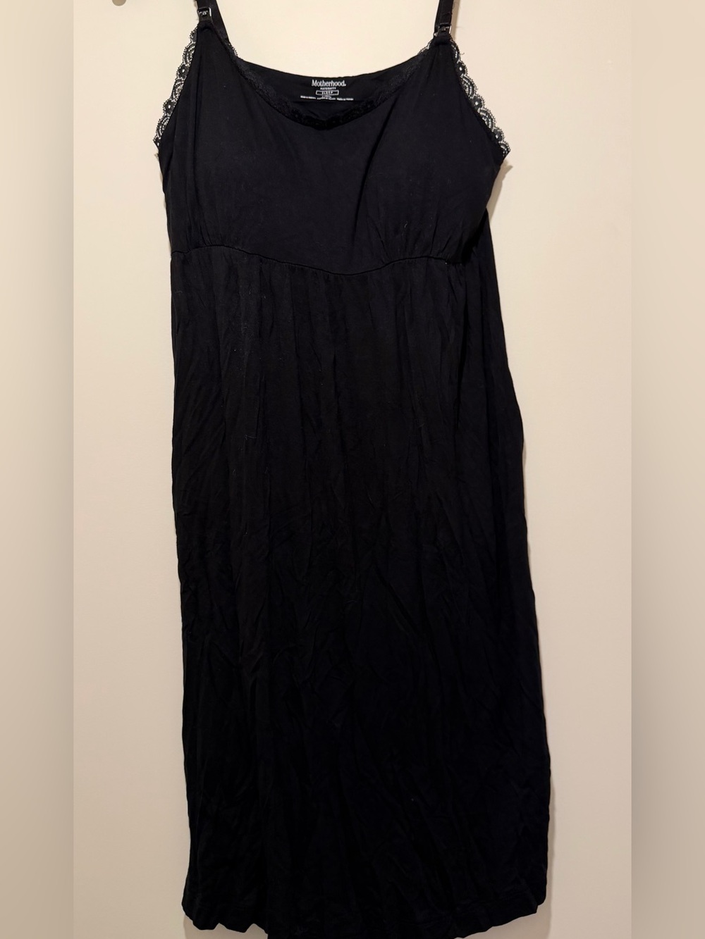 Motherhood Black Nursing Nightgown
